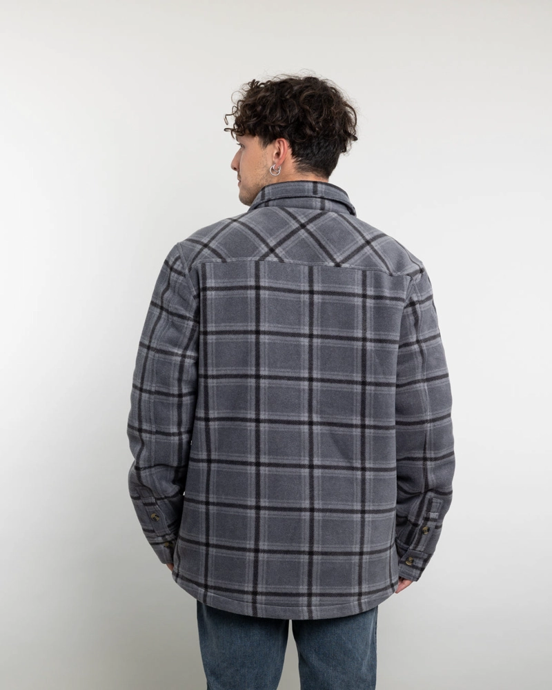 CHAQUETA CAMPERA HOMBRE FORRADA EN MICROPOLAR LEÑADORA SIN GORRO POLEMIC - 4