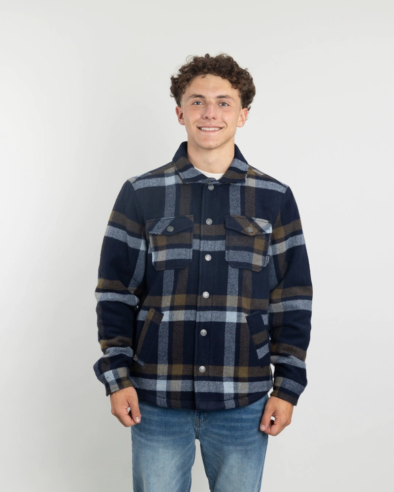 CHAQUETA CAMPERA JUVENIL FORRADA EN SHERPA LEÑADORA SIN GORRO POLEMIC - 2