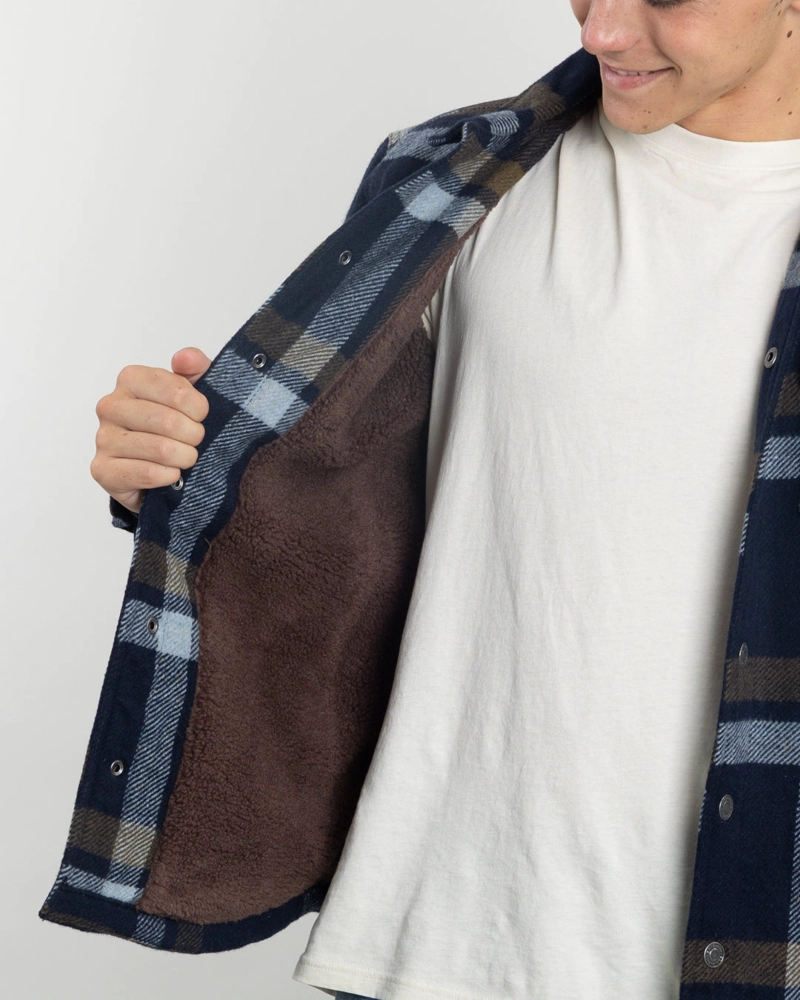 CHAQUETA CAMPERA JUVENIL FORRADA EN SHERPA LEÑADORA SIN GORRO POLEMIC - 3
