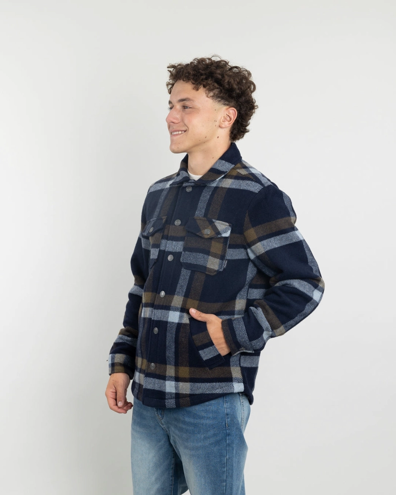 CHAQUETA CAMPERA JUVENIL FORRADA EN SHERPA LEÑADORA SIN GORRO POLEMIC - 4