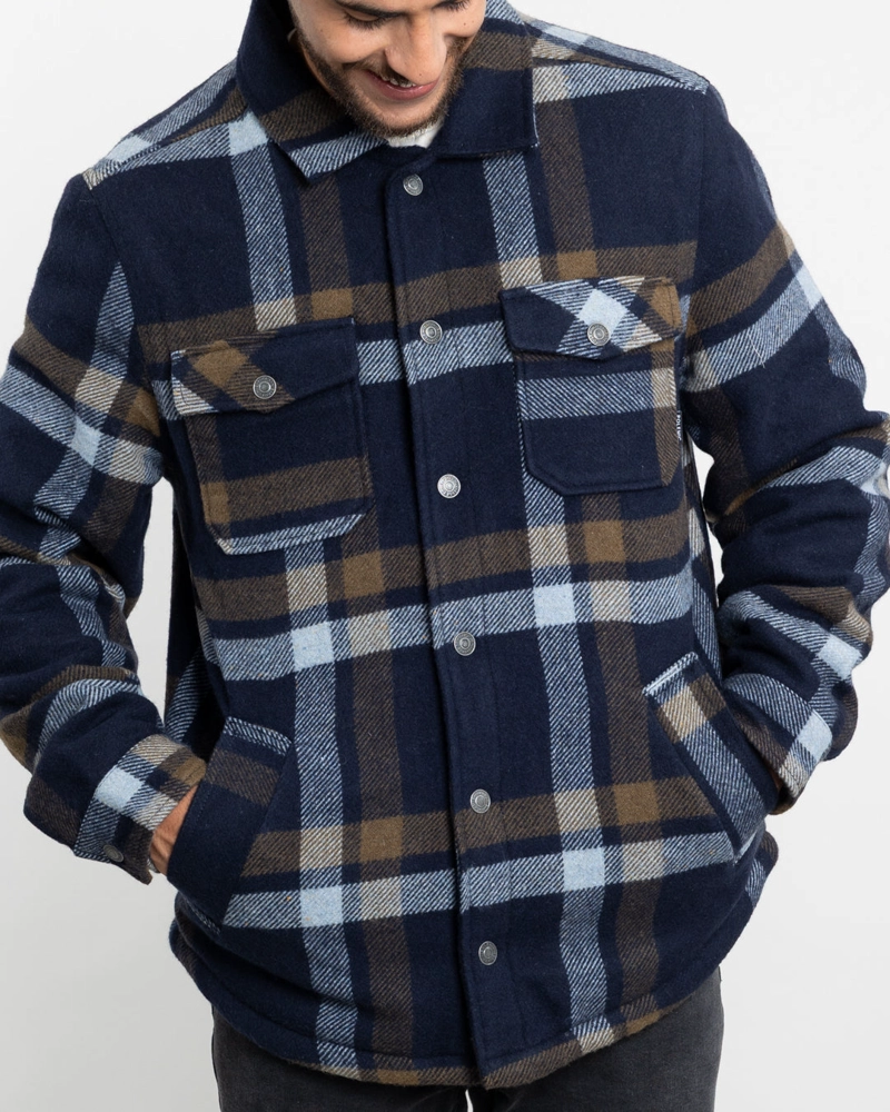 CHAQUETA CAMPERA HOMBRE FORRADA EN SHERPA LEÑADORA SIN GORRO POLEMIC - 3