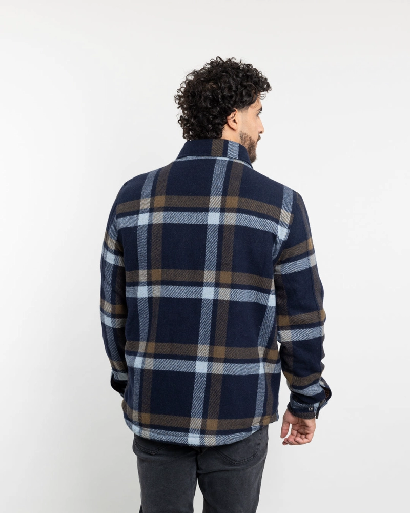 CHAQUETA CAMPERA HOMBRE FORRADA EN SHERPA LEÑADORA SIN GORRO POLEMIC - 5