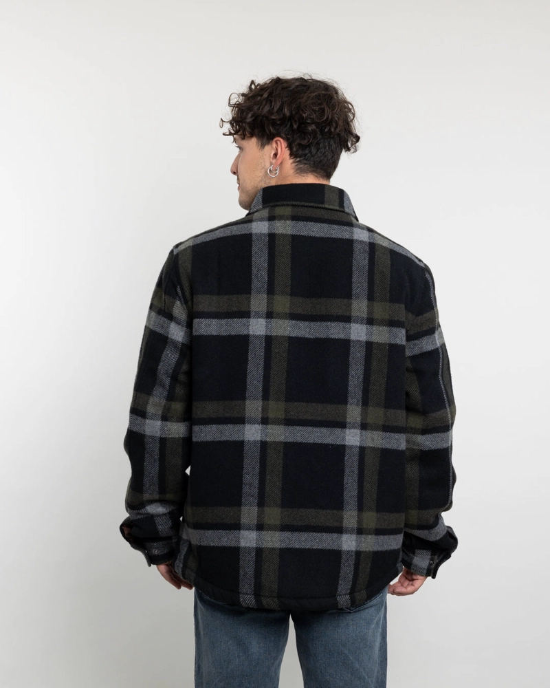 CHAQUETA CAMPERA HOMBRE FORRADA EN SHERPA LEÑADORA SIN GORRO POLEMIC - 5