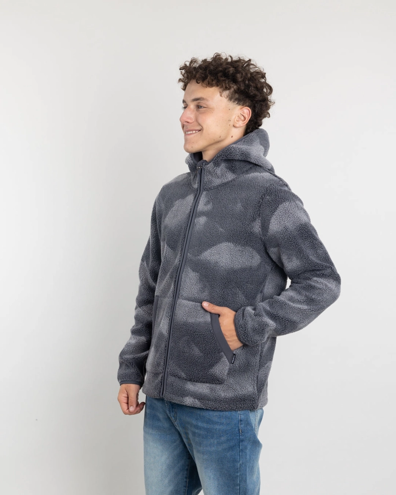 POLERON JUVENIL MINI SHERPA PRINT CON GORRO POLEMIC - 3