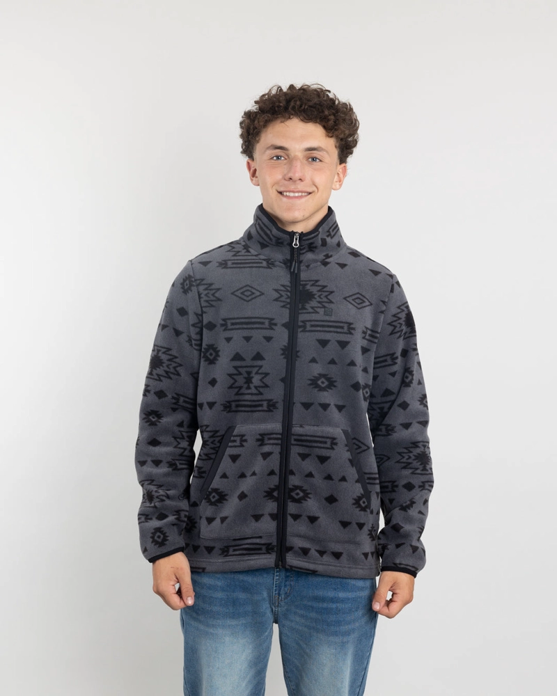 POLERON JUVENIL POLAR MICROPOLAR RUSTICO SIN GORRO POLEMIC - 1