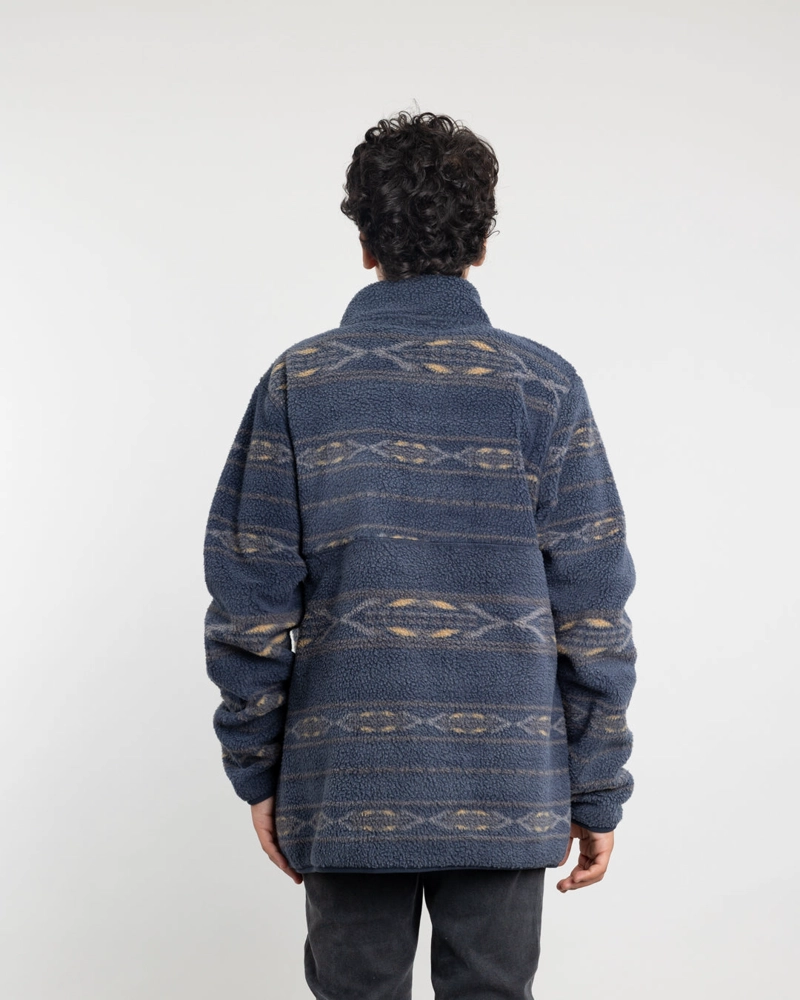 POLERON JUVENIL MINI SHERPA ESTAMPADO SIN GORRO POLEMIC - 4