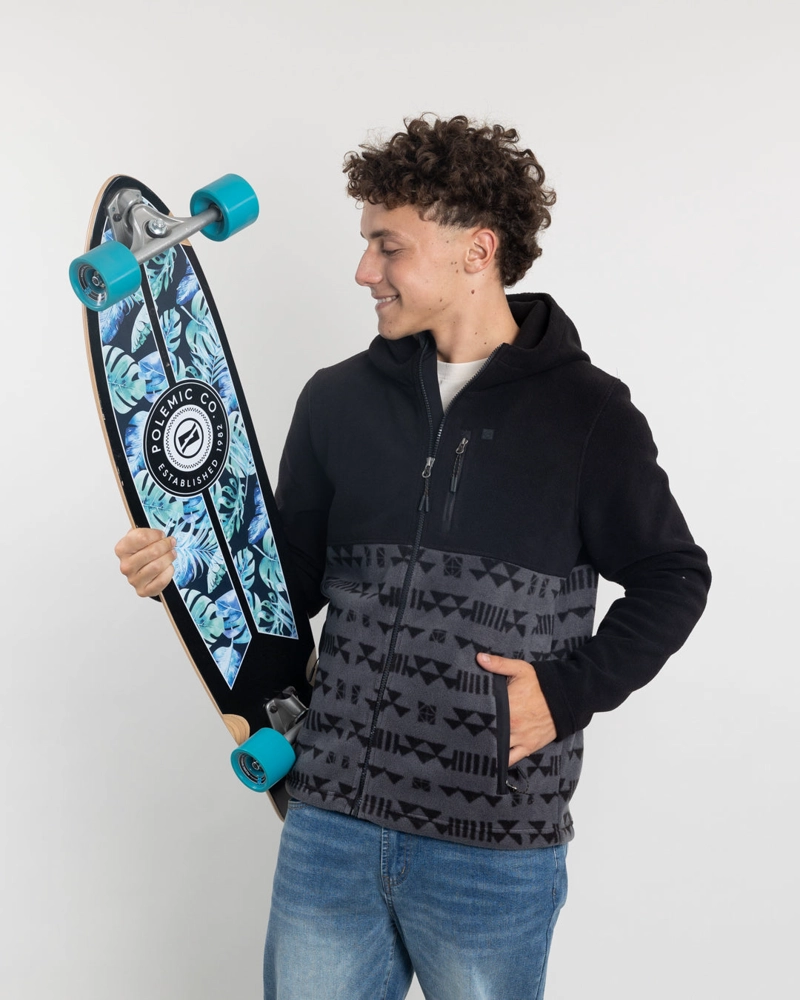 POLERON JUVENIL POLAR MICROPOLAR ESTAMPADO CON GORRO POLEMIC - 2