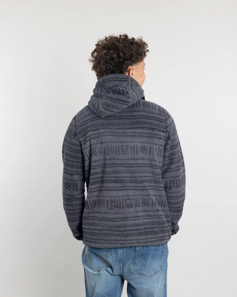 POLERON JUVENIL MINI SHERPA FULL ESTAMPADO CON GORRO POLEMIC - 3