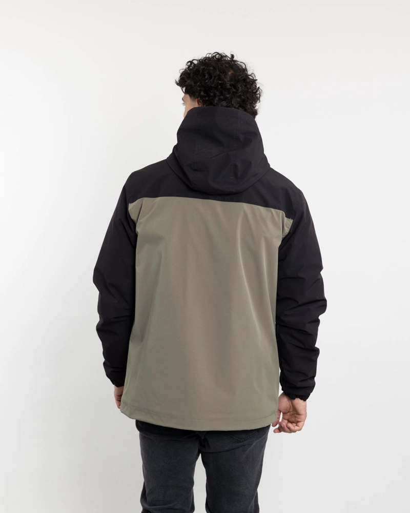 PARKA HOMBRE WATERPROOF CON MICROPOLAR CAFE  POLEMIC - 5