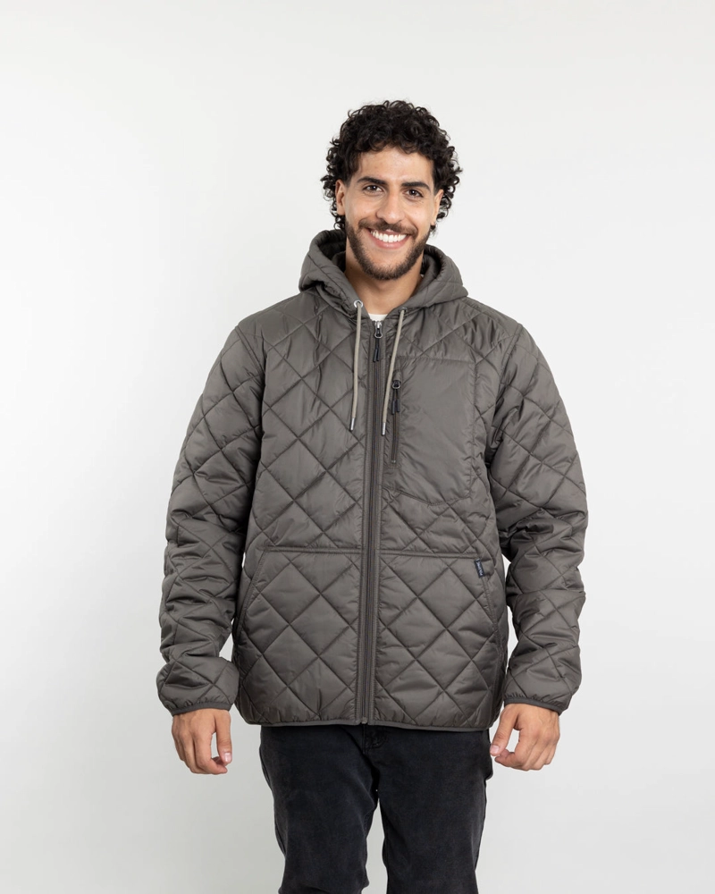 PARKA HOMBRE WATERPROOF CON ACOLCHADO VERDE POLEMIC - 2