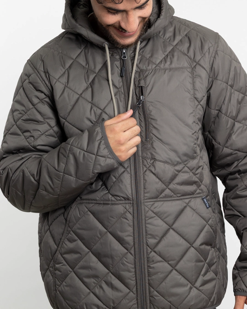 PARKA HOMBRE WATERPROOF CON ACOLCHADO VERDE POLEMIC - 4