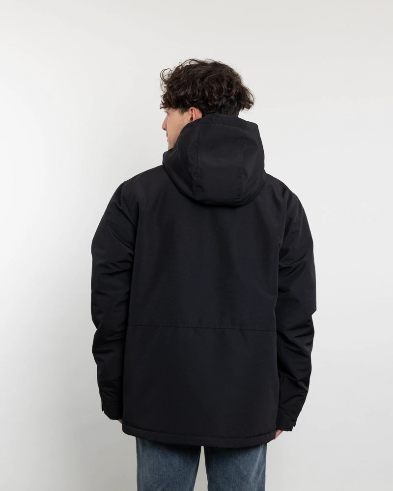 PARKA HOMBRE WATERPROOF FORRADA EN SHERPA NEGRO POLEMIC - 4