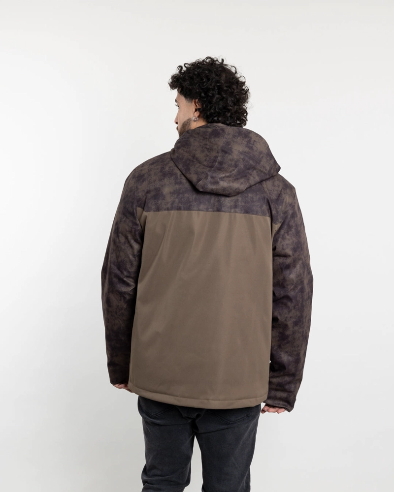 PARKA HOMBRE WATERPROOF CON ESTAMPADO VERDE POLEMIC - 4