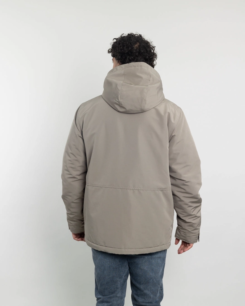 PARKA HOMBRE WATERPROOF FORRADA EN SHERPA CAFE  POLEMIC - 4