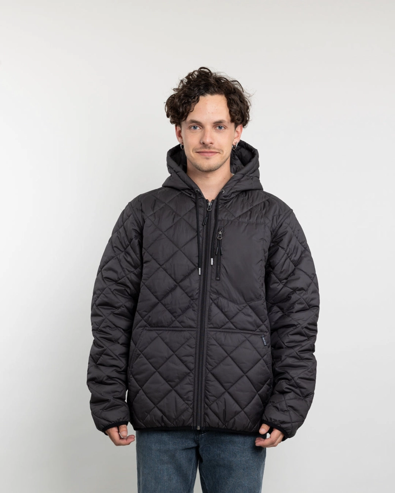 PARKA HOMBRE WATERPROOF CON ACOLCHADO NEGRO POLEMIC - 1