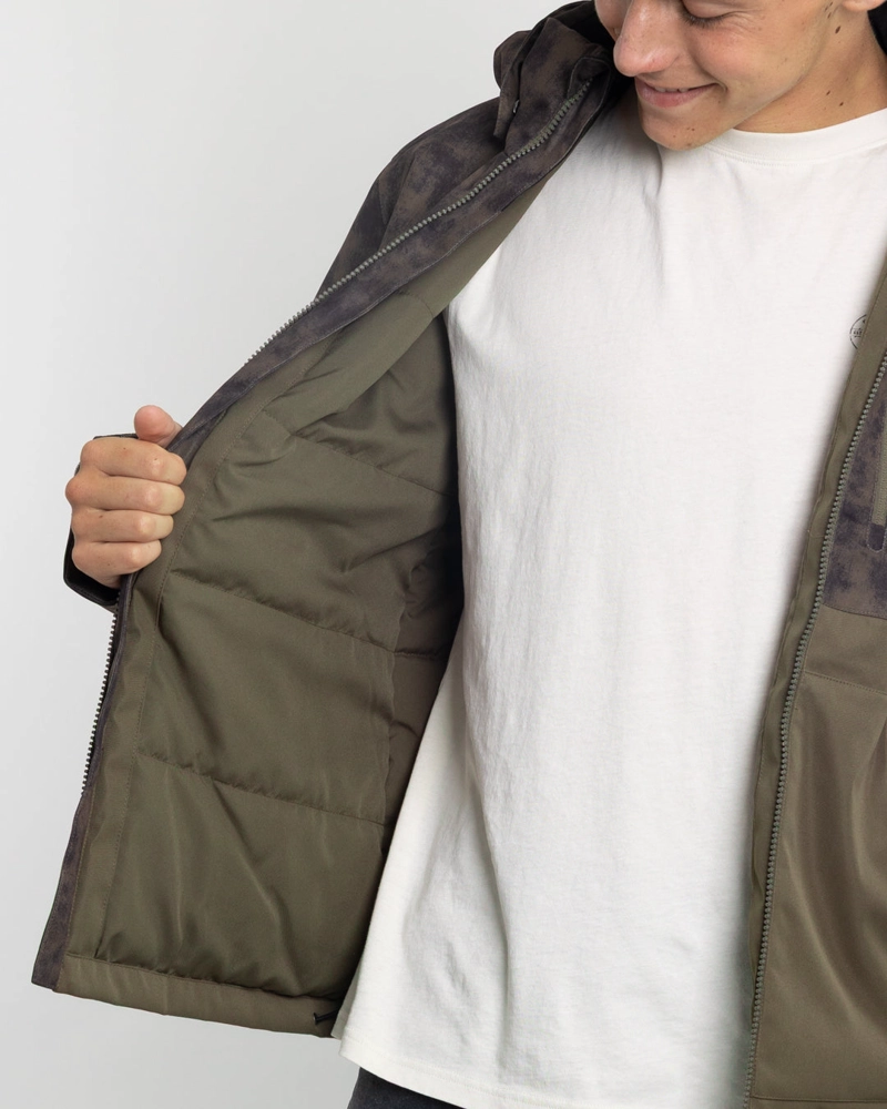PARKA NIÑO IMPERMEABLE CON ESTAMPADO VERDE POLEMIC - 3