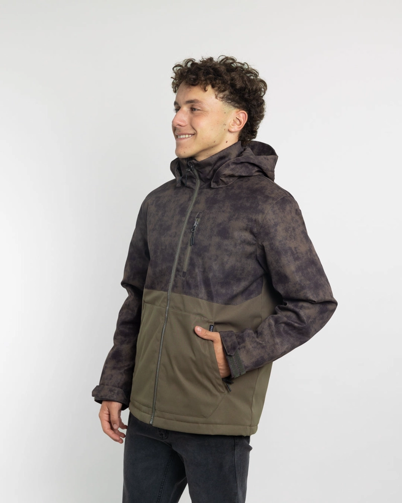 PARKA NIÑO IMPERMEABLE CON ESTAMPADO VERDE POLEMIC - 4