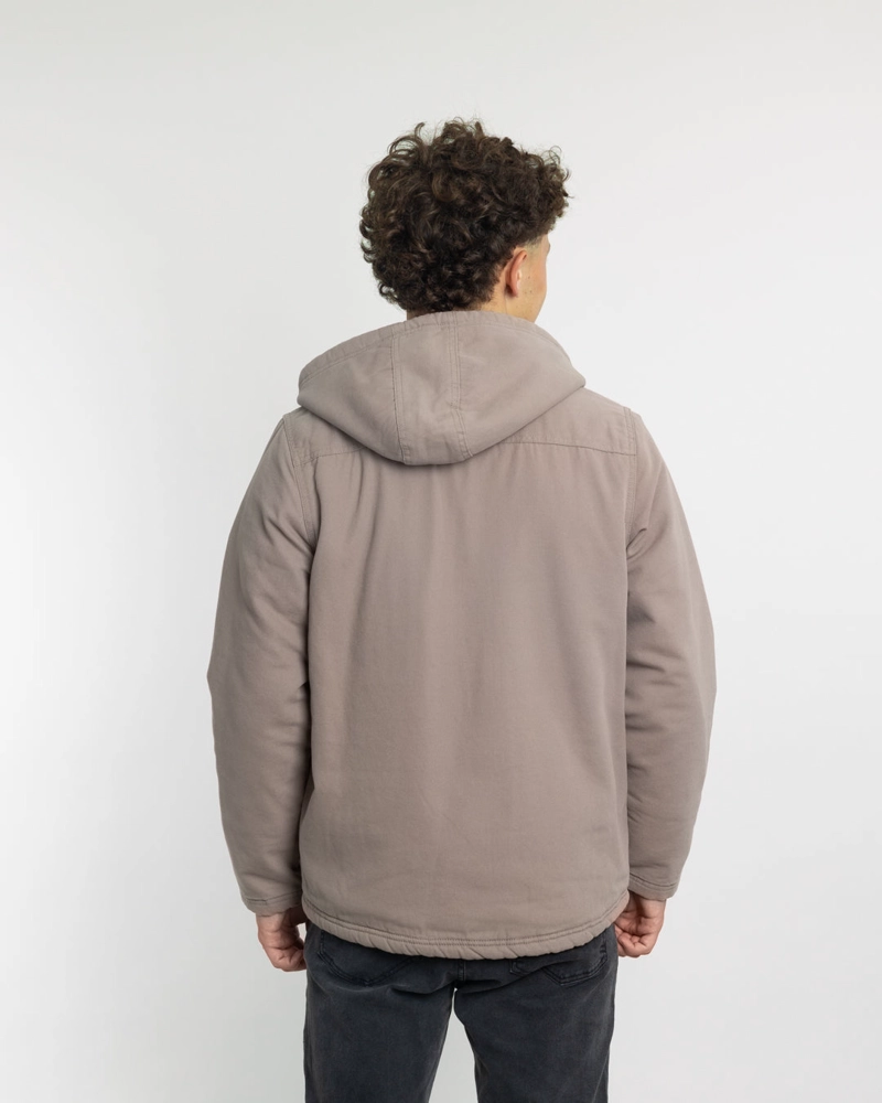 CHAQUETA CANVAS NIÑO PROCESADA Y FORRADA BEIGE POLEMIC - 5