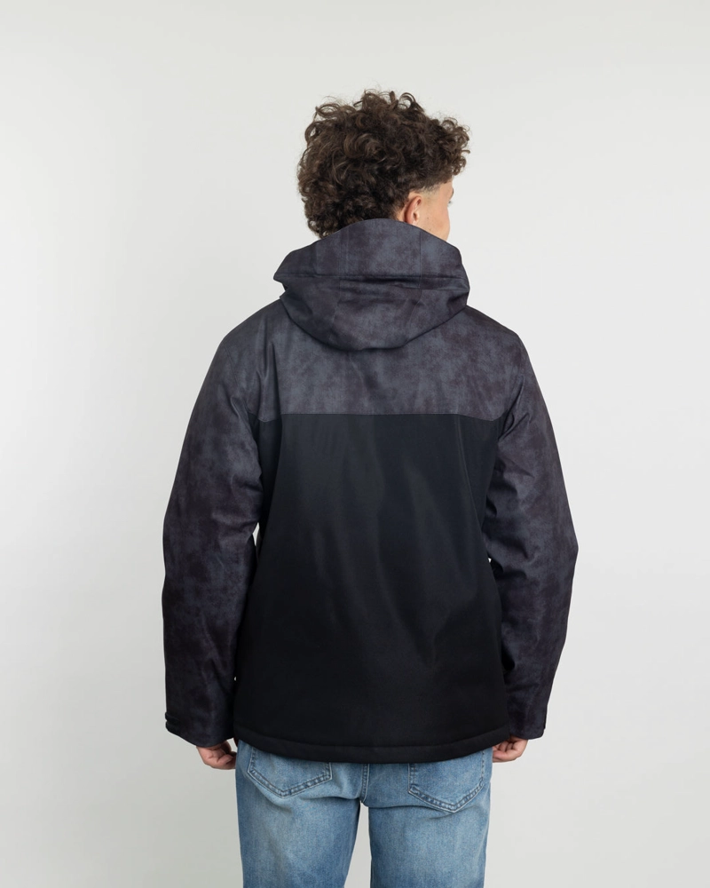 PARKA NIÑO IMPERMEABLE CON ESTAMPADO NEGRO POLEMIC - 5