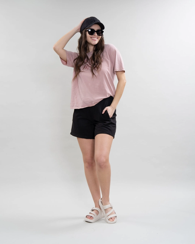 SHORT MUJER TENCEL PRETINA ELASTICADA NEGRO POLEMIC - 2