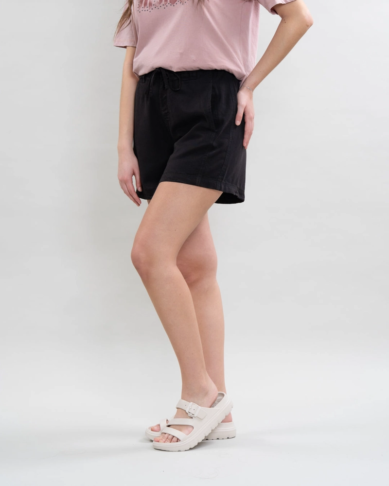 SHORT MUJER TENCEL PRETINA ELASTICADA NEGRO POLEMIC - 4