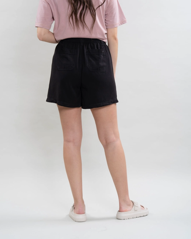 SHORT MUJER TENCEL PRETINA ELASTICADA NEGRO POLEMIC - 5