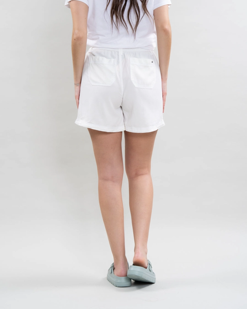 SHORT MUJER TENCEL PRETINA ELASTICADA BLANCO POLEMIC - 5