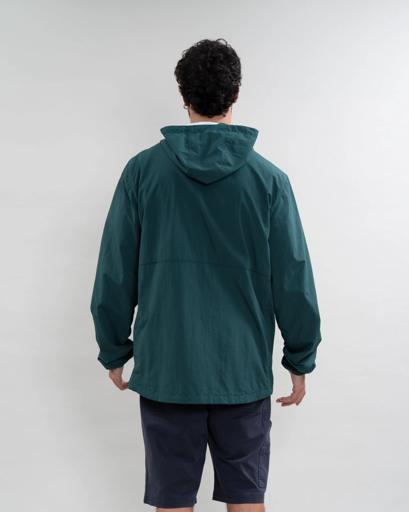 CORTAVIENTOS HOMBRE CON GORRO VERDE POLEMIC - 4
