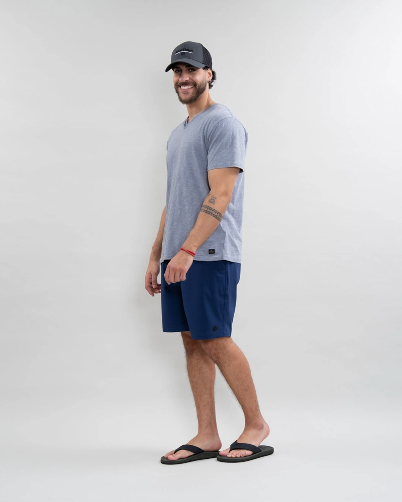 TRAJE DE BAÑO PRETINA ELASTICADA CASTOR AZUL POLEMIC - 2