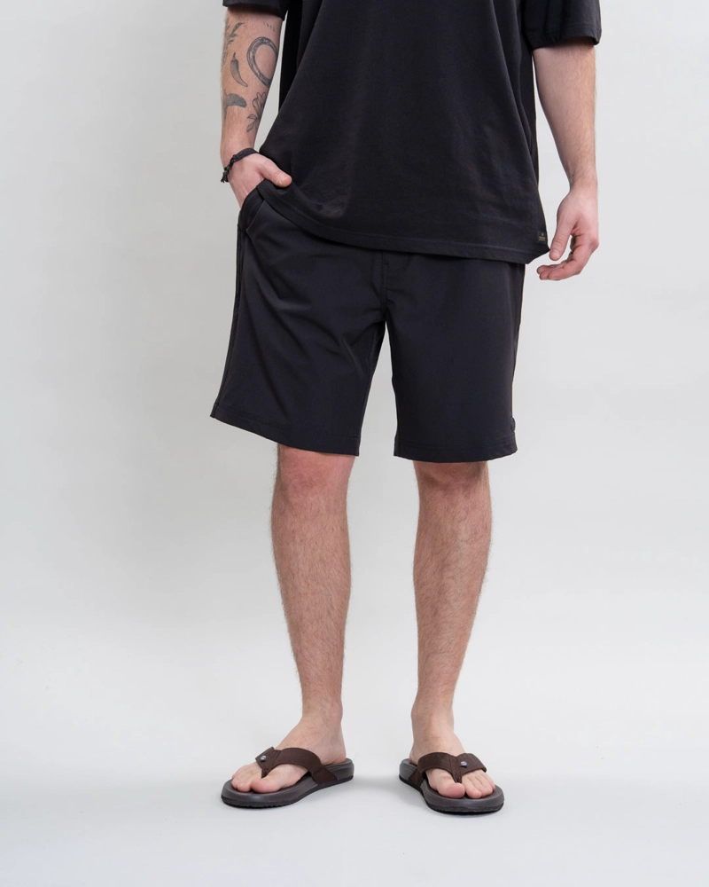 TRAJE DE BAÑO PRETINA ELASTICADA CASTOR NEGRO POLEMIC - 1