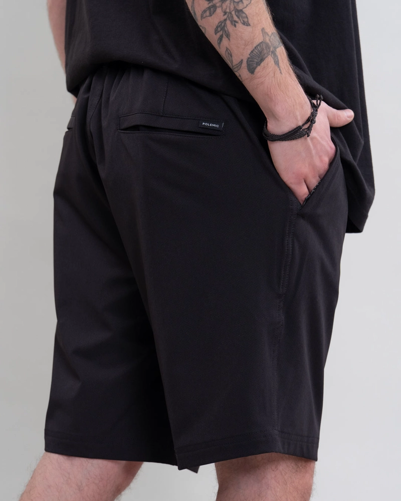 TRAJE DE BAÑO PRETINA ELASTICADA CASTOR NEGRO POLEMIC - 5