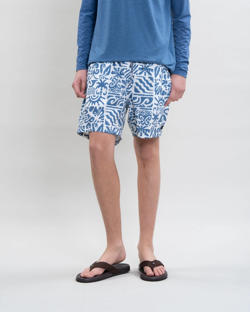 TRAJE DE BANO JUVENIL PRETINA ELASTICADA SURF POLEMIC Azul 16