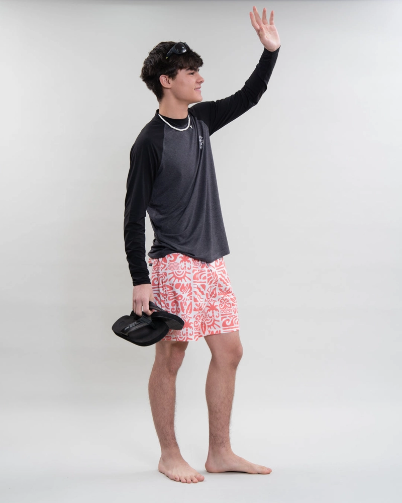 TRAJE DE BAÑO JUVENIL PRETINA ELASTICADA SURF POLEMIC - 2