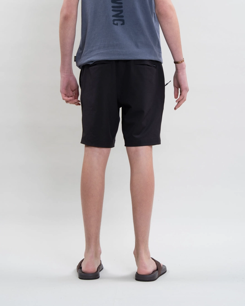 TRAJE DE BAÑO JUVENIL PRETINA ELASTICADA CASTOR NEGRO POLEMIC - 4