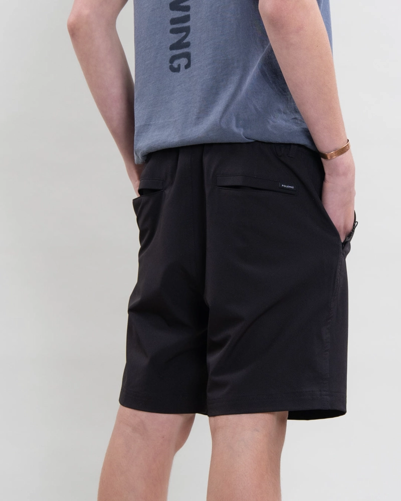 TRAJE DE BAÑO JUVENIL PRETINA ELASTICADA CASTOR NEGRO POLEMIC - 5
