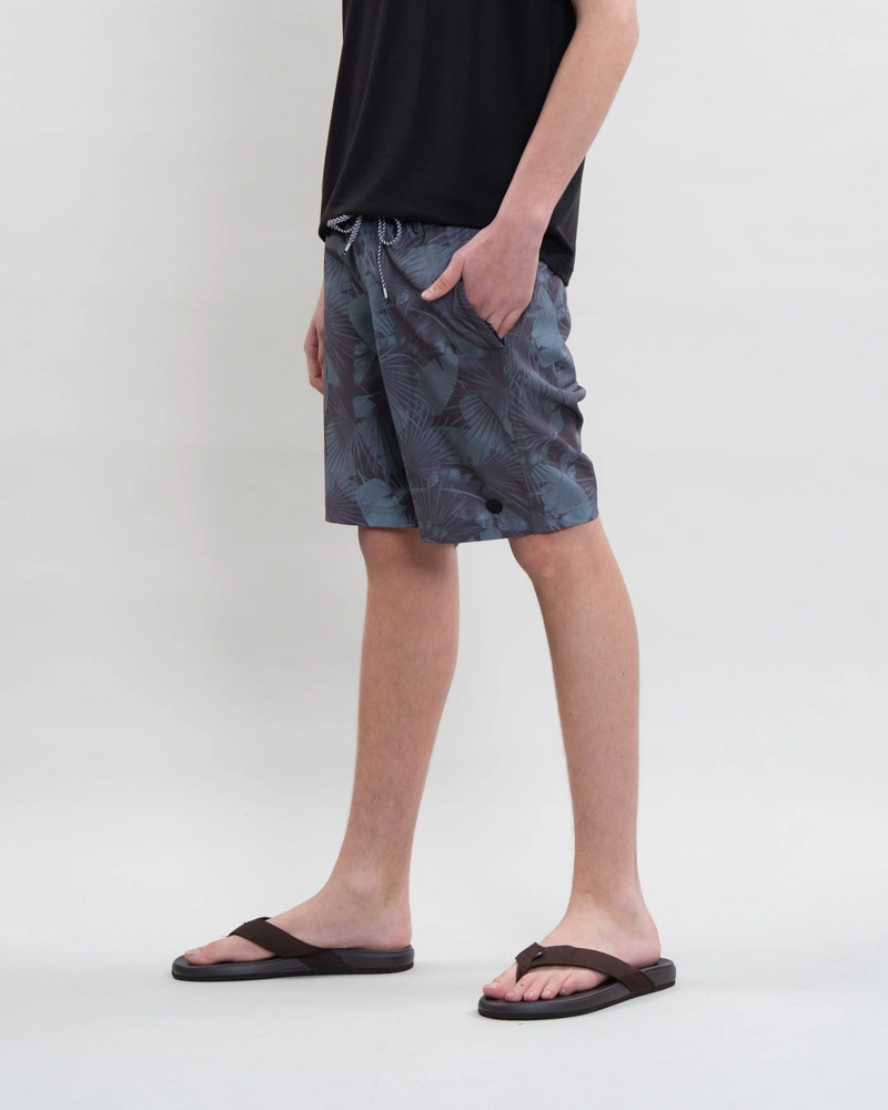 TRAJE DE BAÑO JUVENIL PRETINA ELASTICADA CASTOR GRIS POLEMIC - 1