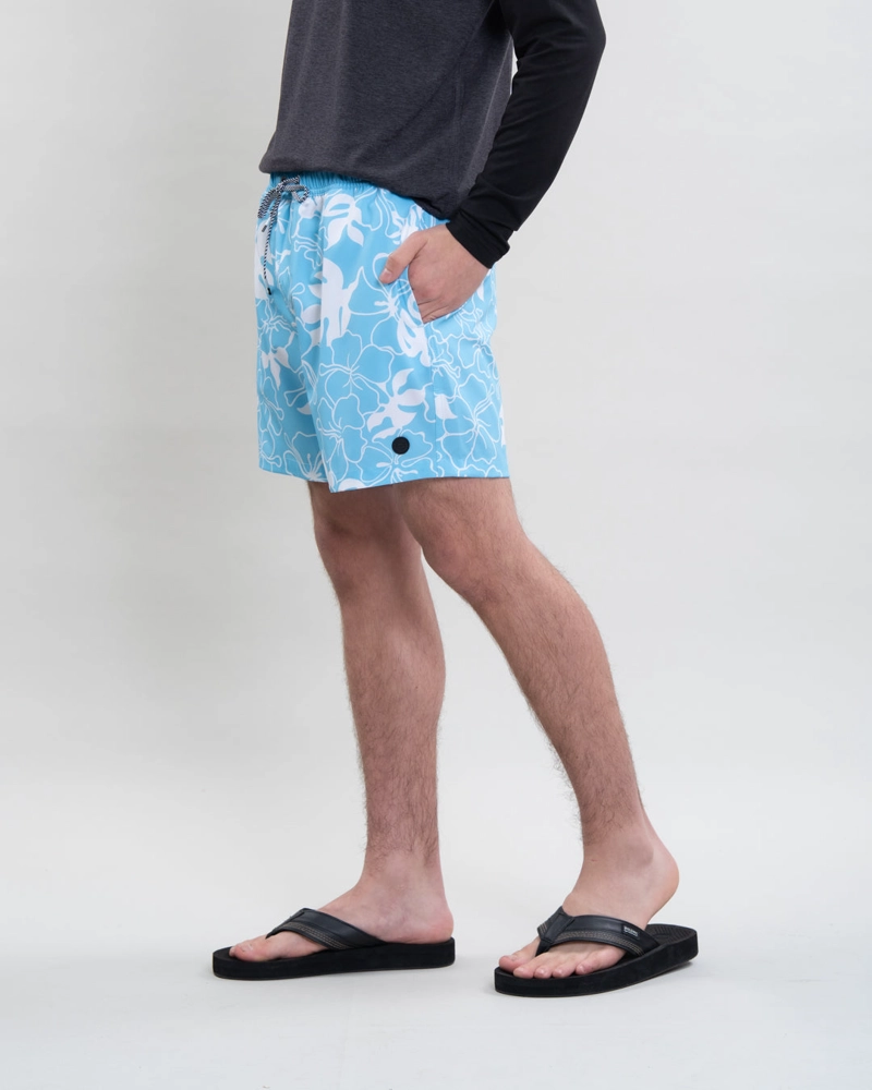 TRAJE DE BANO JUVENIL PRETINA ELASTICADA HAWAII POLEMIC Celeste 16