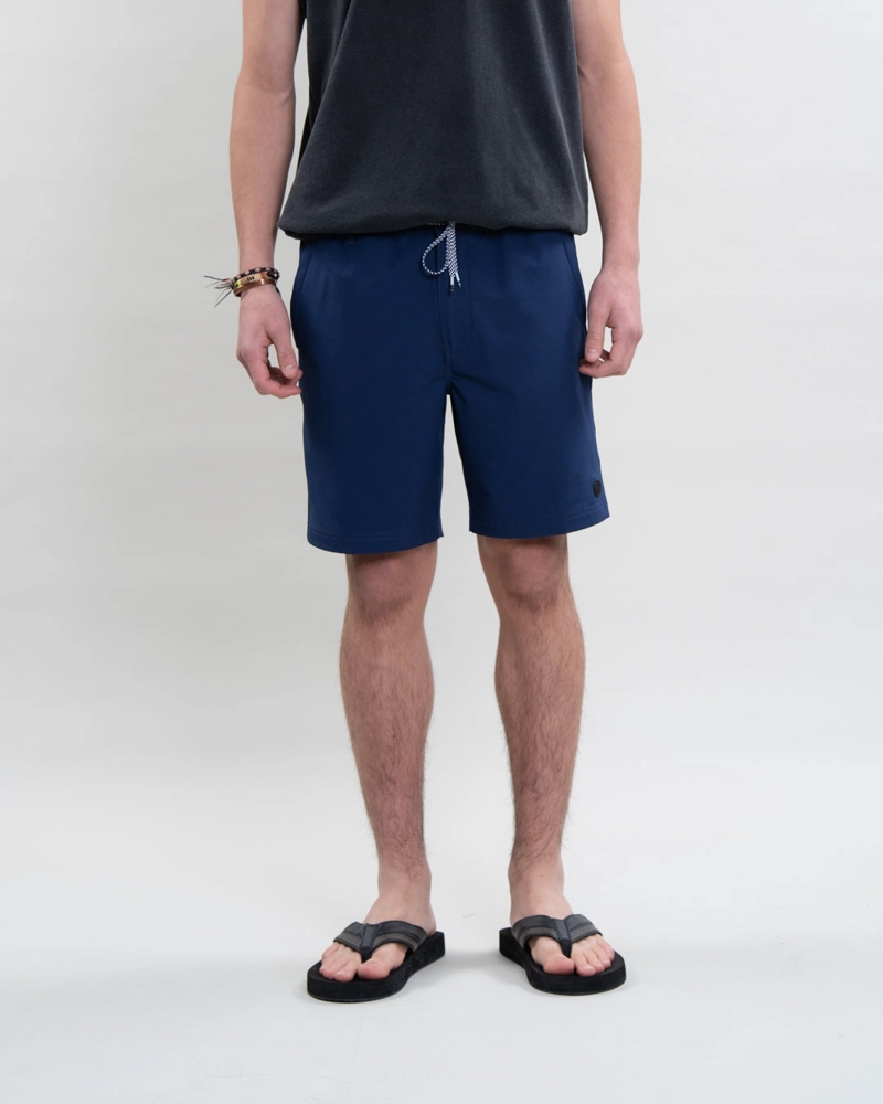 TRAJE DE BAÑO JUVENIL PRETINA ELASTICADA CASTOR AZUL POLEMIC - 1