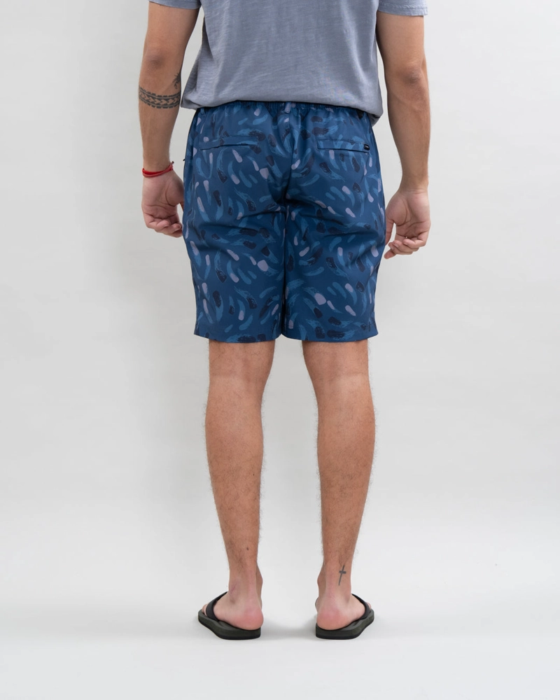 TRAJE DE BAÑO JUVENIL PRETINA ELASTICADA CASTOR AZUL POLEMIC - 2
