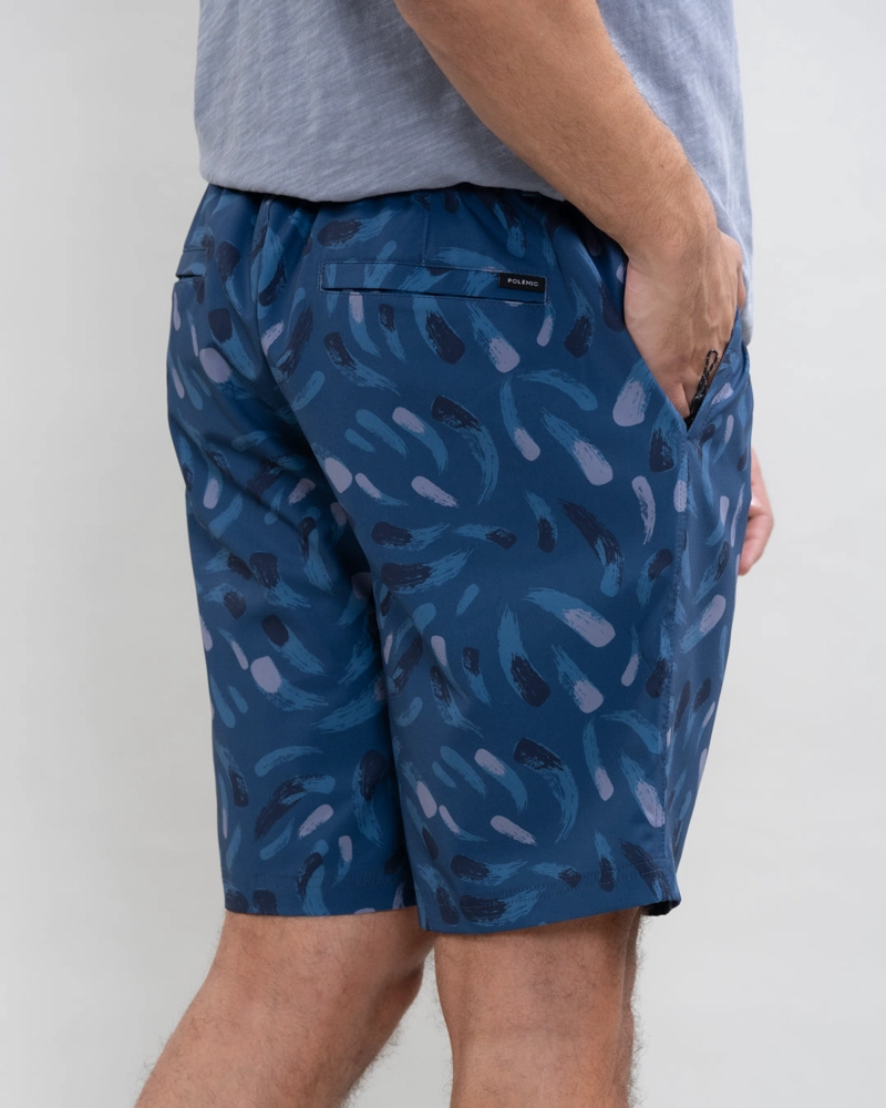 TRAJE DE BAÑO JUVENIL PRETINA ELASTICADA CASTOR AZUL POLEMIC - 3