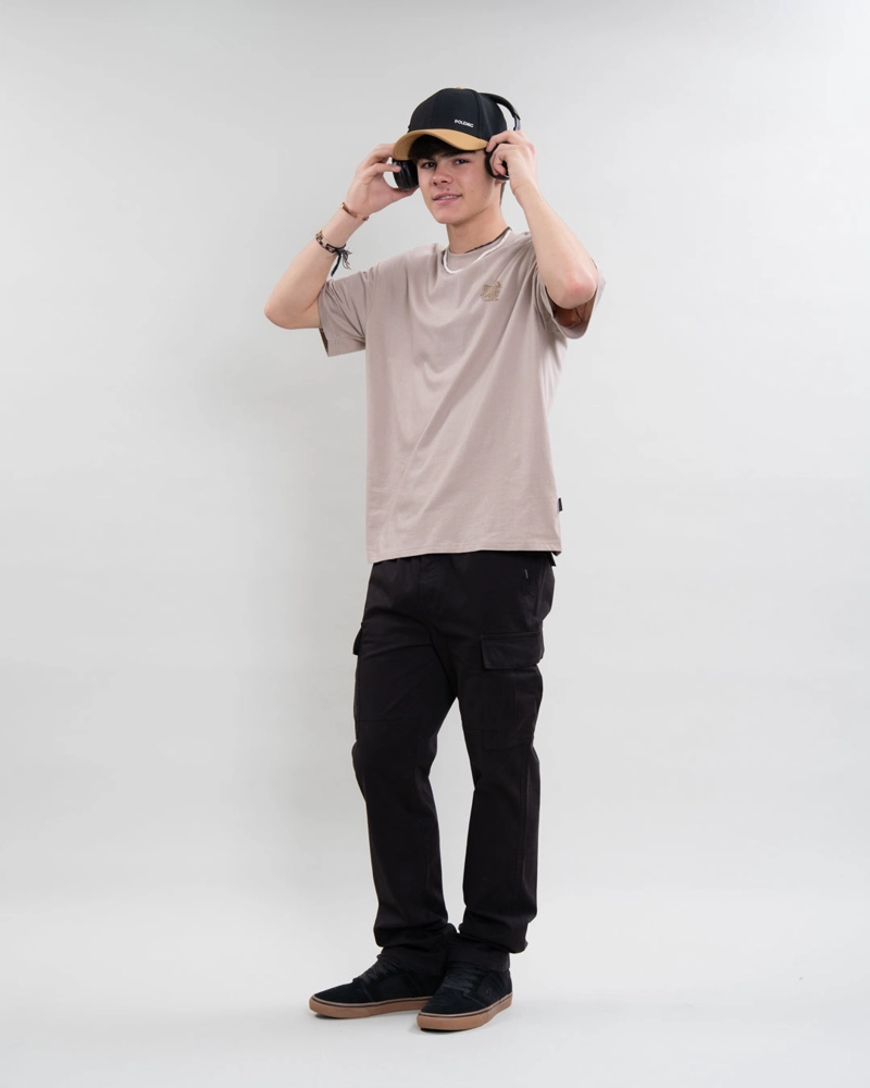 PANTALON CARGO JUVENIL TWILL PROCESADO POLEMIC - 2