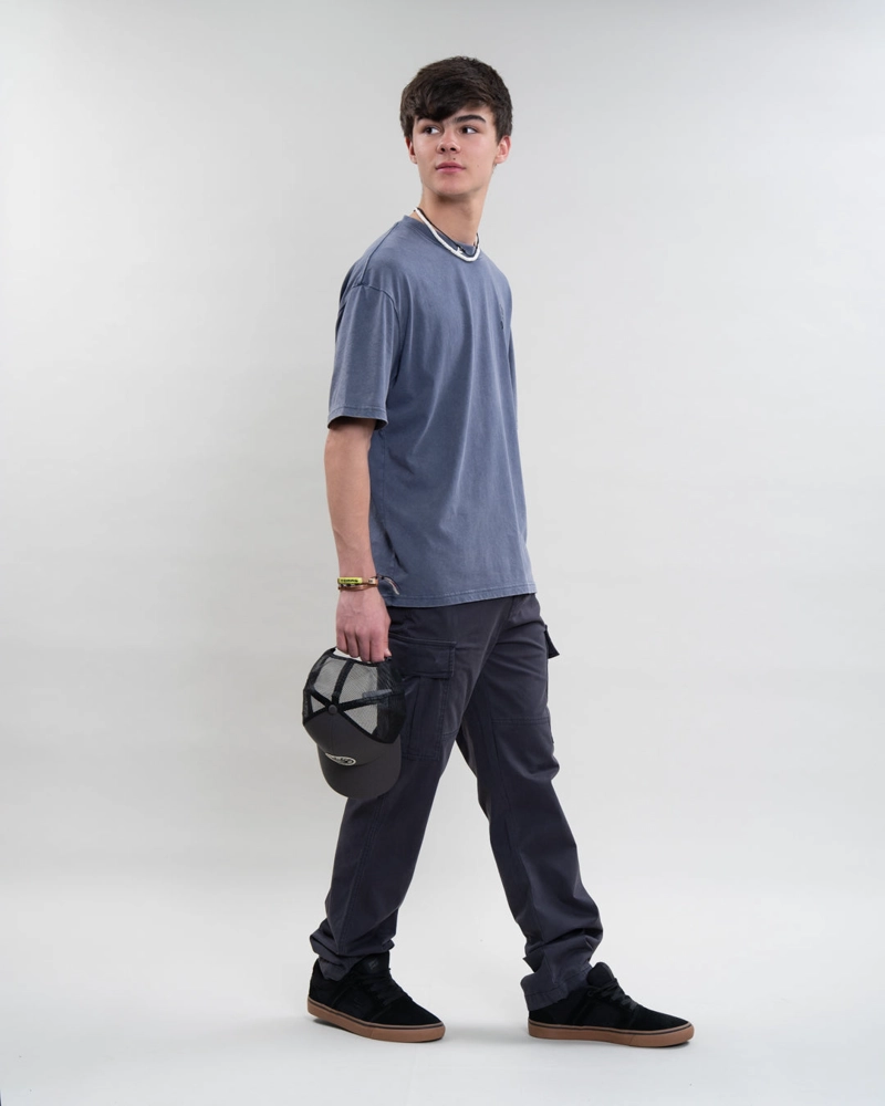 PANTALON CARGO JUVENIL TWILL PROCESADO POLEMIC - 2
