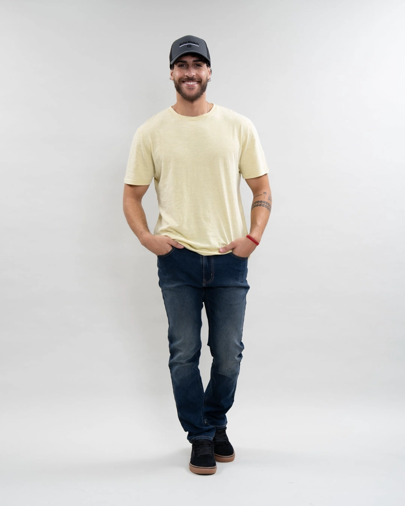 JEANS HOMBRE DENIM REGULAR FIT AZUL POLEMIC - 1