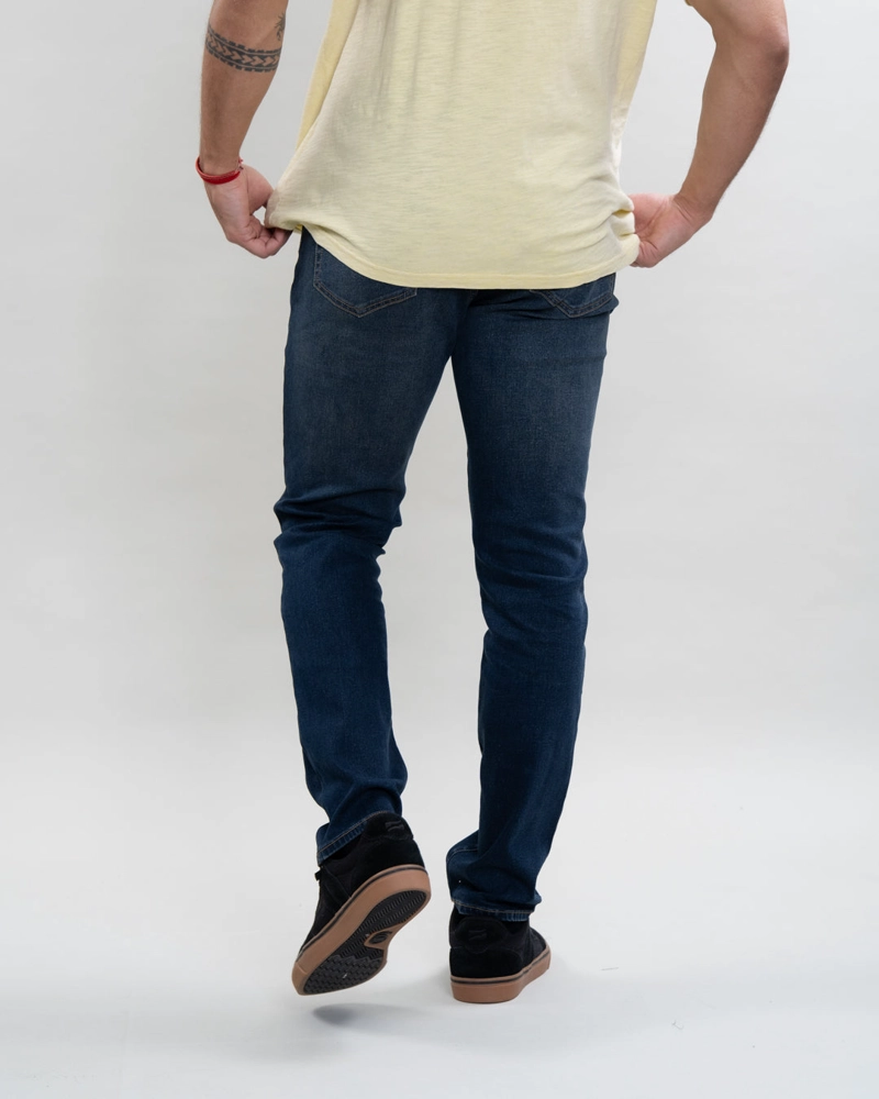 JEANS HOMBRE DENIM REGULAR FIT AZUL POLEMIC - 2