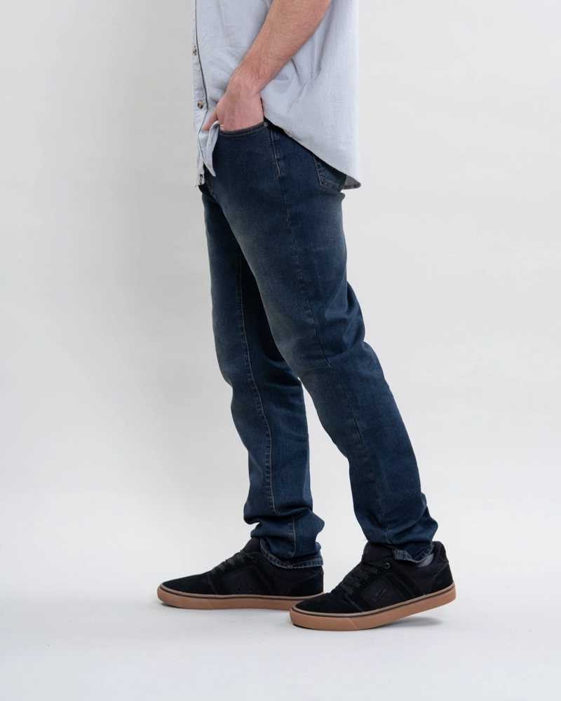 JEANS HOMBRE DENIM REGULAR FIT AZUL POLEMIC - 3