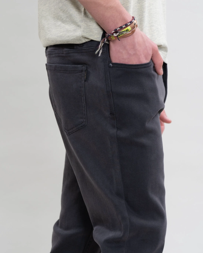 JEANS JUVENIL DENIM REGULAR FIT GRIS POLEMIC - 5
