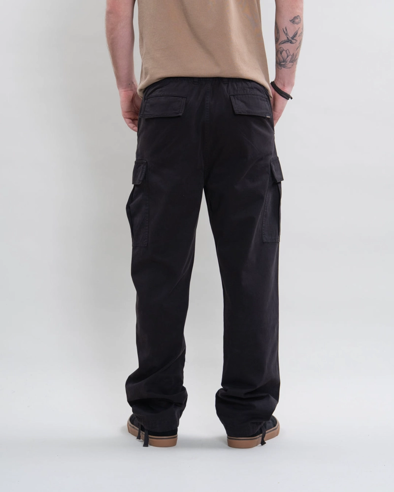 PANTALON CARGO HOMBRE TWILL PROCESADO NEGRO POLEMIC - 4