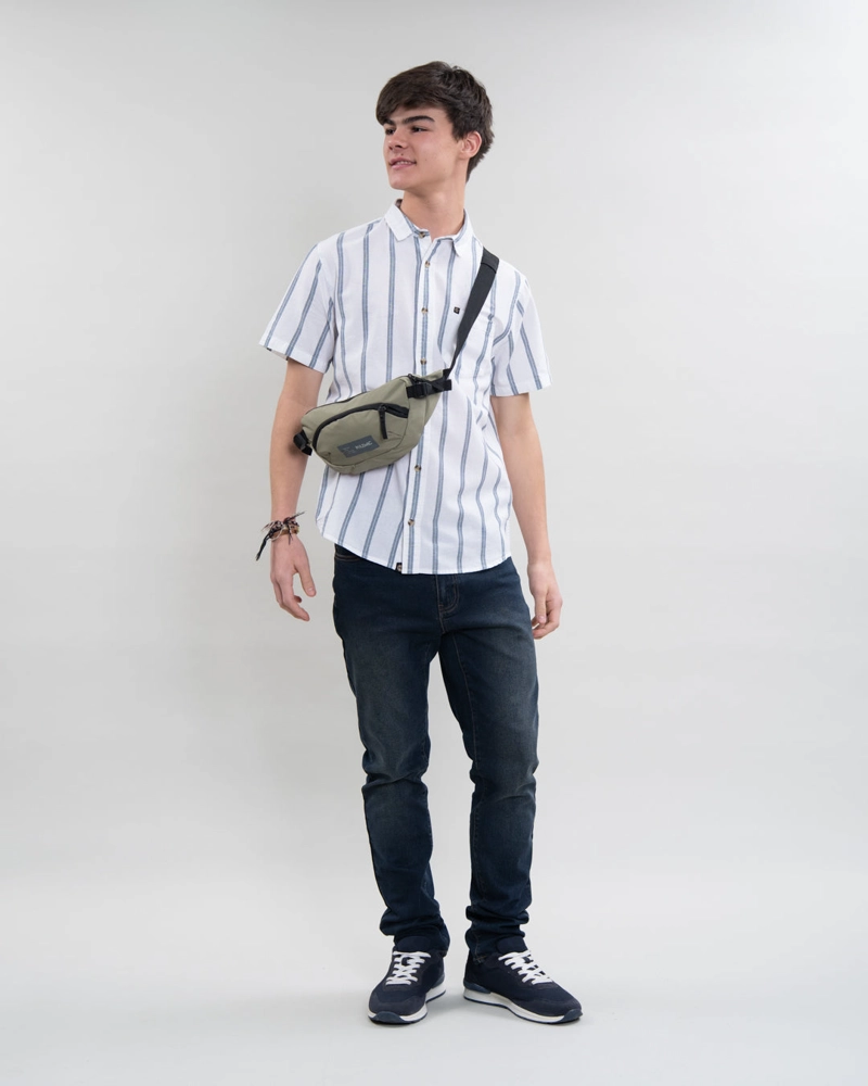 CAMISA MANGA CORTA A RAYAS ALGODON YV5389 POLEMIC - 2