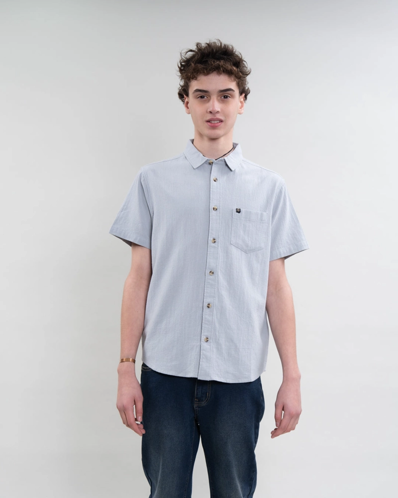 CAMISA MANGA CORTA BOLSILLO ALGODON YV5388 POLEMIC - 1