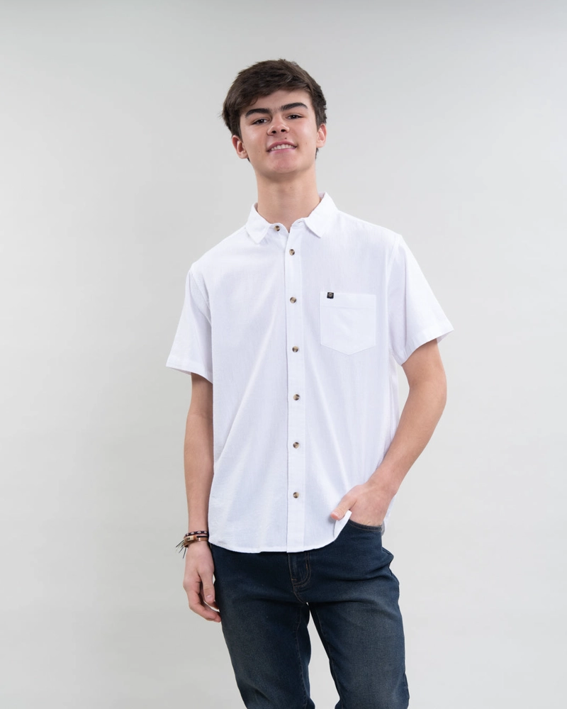 CAMISA MANGA CORTA BOLSILLO ALGODON YV5388 POLEMIC - 1